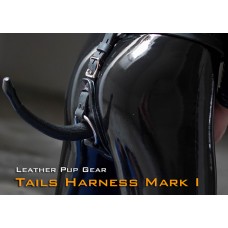 (RD1092)Luxury Customize Handmade Leather Pup Gear Puppy Tail Harness Fetish Wear